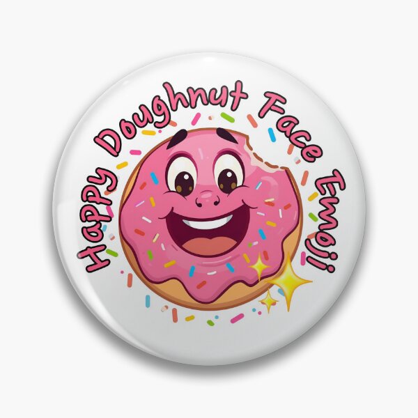 Item preview, Happy Doughnut Face Emoji. designed and sold by MPC-Mince-Pies.