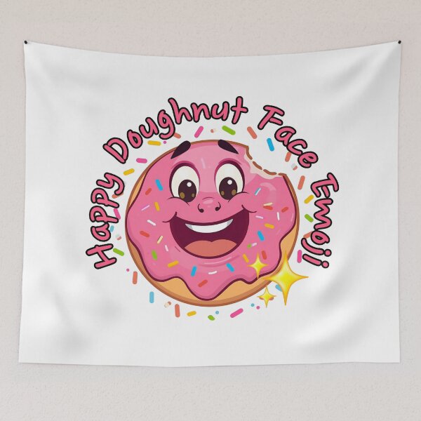Item preview, Happy Doughnut Face Emoji. designed and sold by MPC-Mince-Pies.