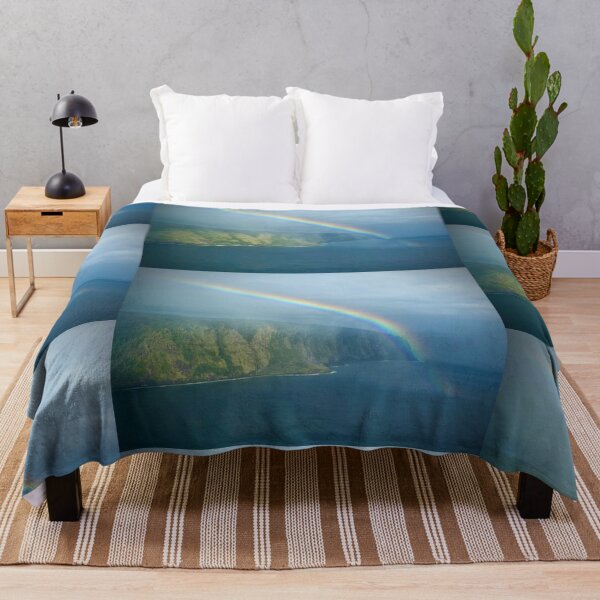 Item preview, Rainbow over Waipio Valley – Hawaiian Coastal Landscape Photography designed and sold by TrisaThyme.