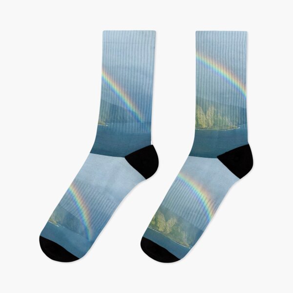 Item preview, Rainbow over Waipio Valley – Hawaiian Coastal Landscape Photography designed and sold by TrisaThyme.