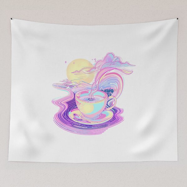 Item preview, Une tasse de café avec soleil et nuages designed and sold by Wawan35200.