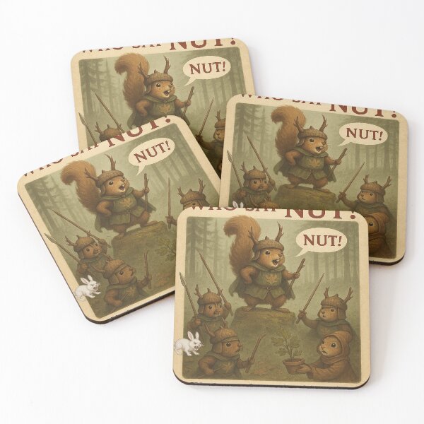 Item preview, The Knights of Nut! designed and sold by SecretSquirrellDesigns.