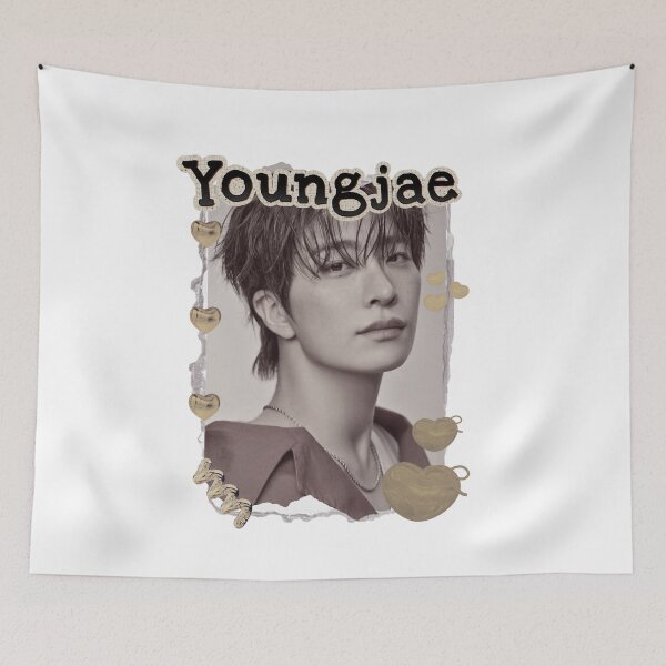 Item preview, Got 7 Youngjae Korean Boy Group KPop Korean Group Scrapbook Collage Cozy Y2K Vintage Design designed and sold by HELL0WBELLO.