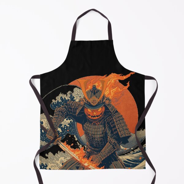 Item preview, Samurai of the Pumpkin Moon | Halloween Gothic Warrior Design designed and sold by ANOMIC ⭐⭐⭐⭐⭐.