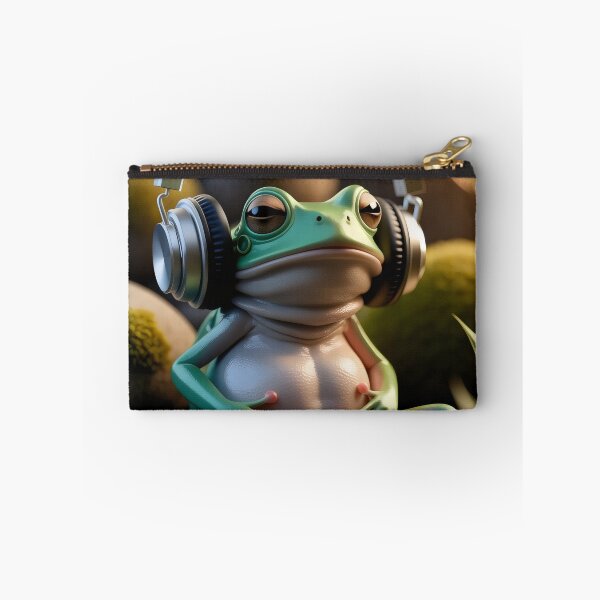 Item preview, Frog music lover. designed and sold by MyHappyArtShop.