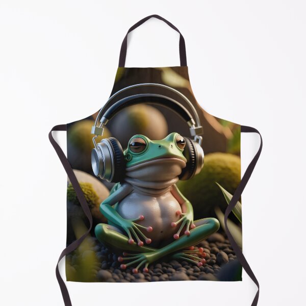 Item preview, Frog music lover. designed and sold by MyHappyArtShop.