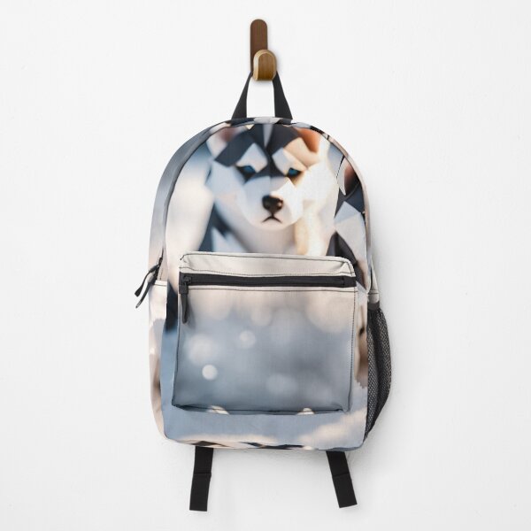 Item preview, Origami Art - Frolic in the Frost: Enchanting Moments with Playful Husky Puppies in the Snow designed and sold by ArtfulFolds.
