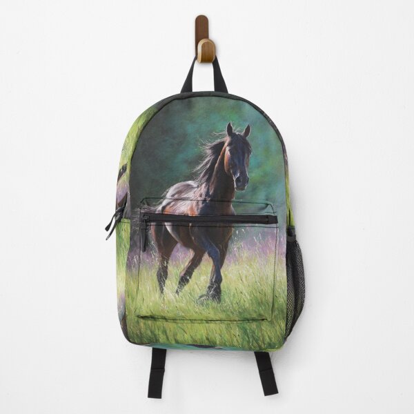 Item preview, A majestic Arabian horse galloping through a vibrant green meadow Horses in Motion designed and sold by CDC40.