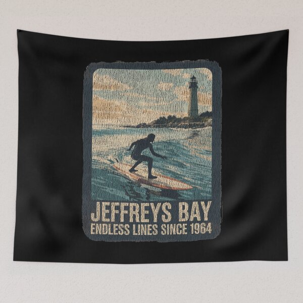 Item preview, Jeffreys Bay Vintage Surf  – Retro Longboard Wave Rider Classic designed and sold by paulo silveira.