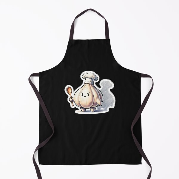 Item preview, Angry Garlic Chef – Funny Kawaii Cooking Character designed and sold by Paulina Vanlife.