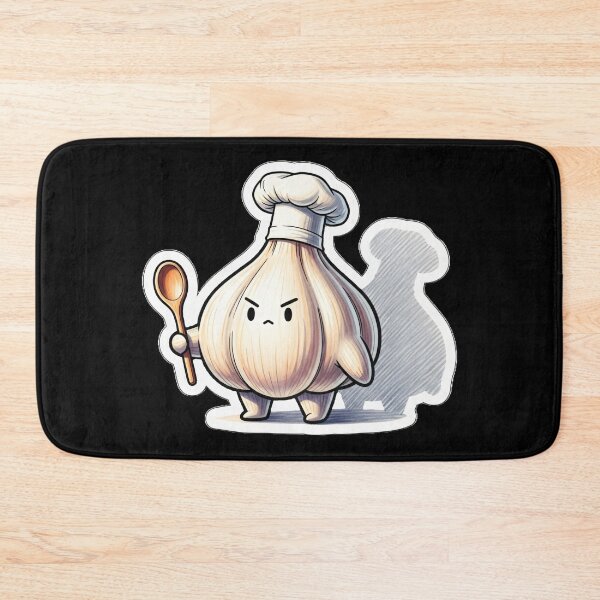 Item preview, Angry Garlic Chef – Funny Kawaii Cooking Character designed and sold by Paulina Vanlife.