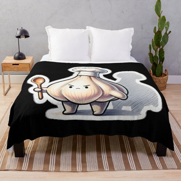 Item preview, Angry Garlic Chef – Funny Kawaii Cooking Character designed and sold by Paulina Vanlife.
