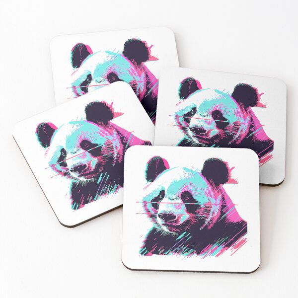 Item preview, Cute panda with a colorful background designed and sold by Wawan35200.