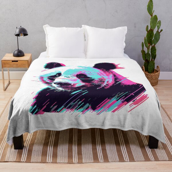 Item preview, Cute panda with a colorful background designed and sold by Wawan35200.
