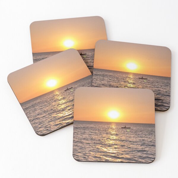 Item preview, Sunset at the beach ficherman designed and sold by Quotes ⭐⭐⭐⭐⭐.