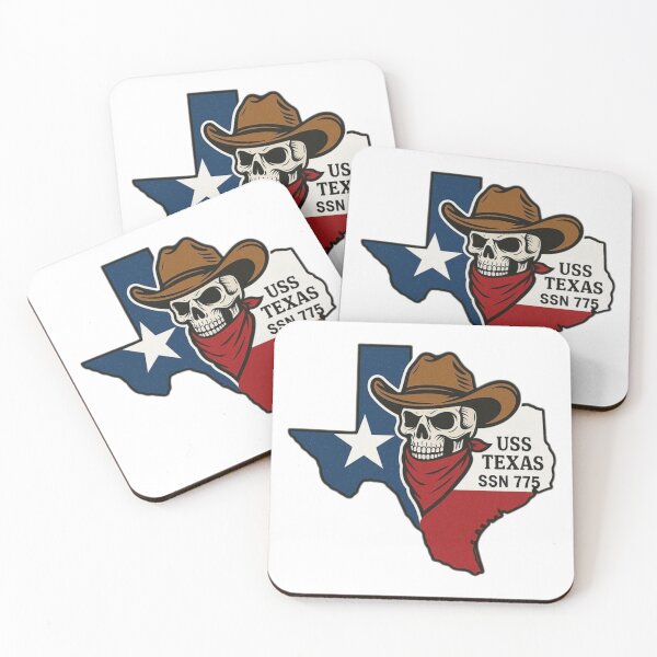 Item preview, USS Texas SSN-775 - Skull Cowboy Texas Submarine  designed and sold by Warhead Collective.