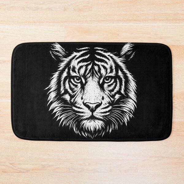 Item preview, Fierce Tiger Head Illustration Wild Animal Art Graphic designed and sold by DrawHandArt.