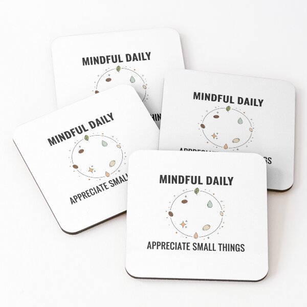 Item preview, Mindful Daily Tee | Appreciate Small Things - Gratitude Art designed and sold by MINIMA.LIGN.