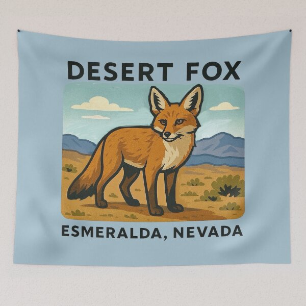 Item preview, Desert Fox / Esmeralda, Nevada designed and sold by Myra365Art.
