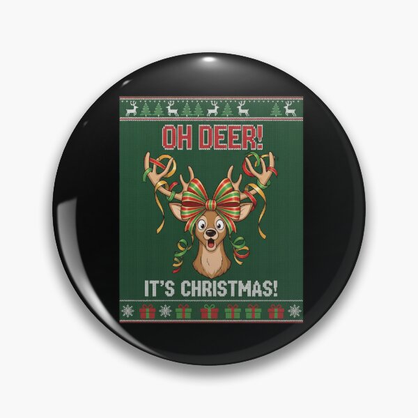 Item preview, Oh Deer! Christmas Reindeer Bow designed and sold by Silent Watch Threads..