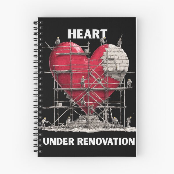 Item preview, Heart Under Renovation: Emotional Repair Self-Work Metaphor designed and sold by ChefsSpicyFits.