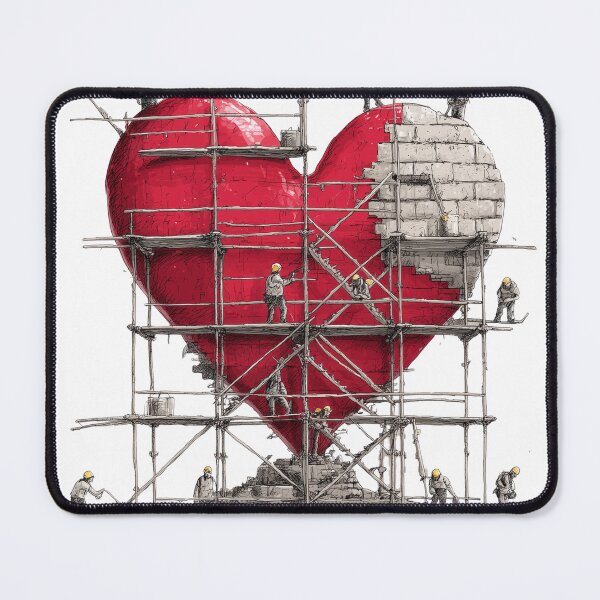 Item preview, Heart Under Renovation: Emotional Repair Self-Work Metaphor designed and sold by ChefsSpicyFits.