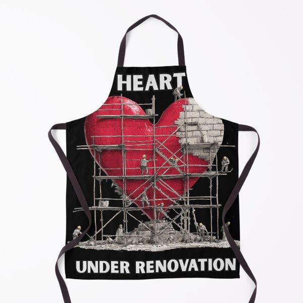 Item preview, Heart Under Renovation: Emotional Repair Self-Work Metaphor designed and sold by ChefsSpicyFits.