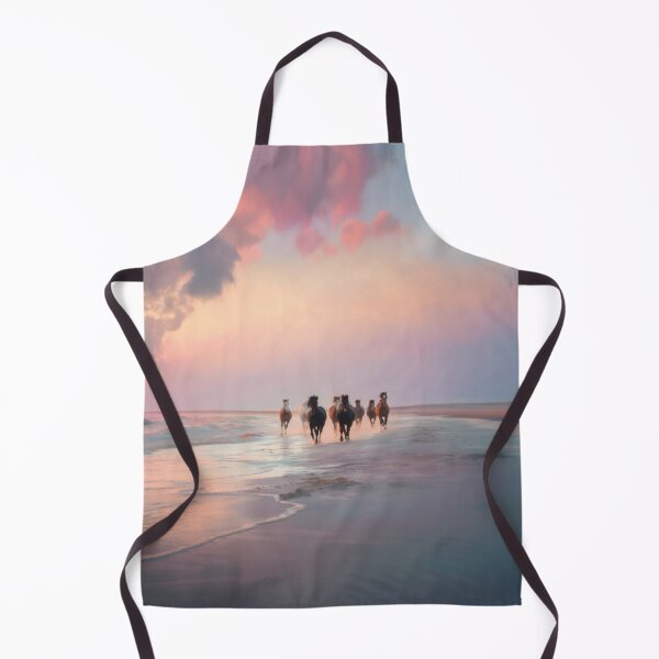 Item preview, A group of wild mustangs running freely across a sandy beach Horses in Motion designed and sold by CDC40.