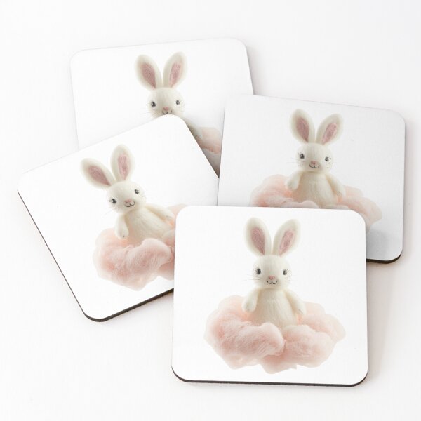 Item preview, Dreamcore Bunny in the Clouds – Felted Pastel Fantasy designed and sold by JeeFoSnP.