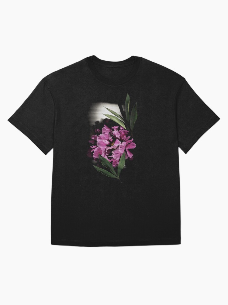 Thumbnail 3 of 7, Oversized T-Shirt, Peony Spotlight 2 Dark Floral designed and sold by LindasPhotoArt.