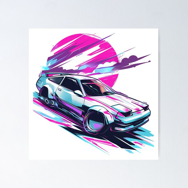 Item preview, Neon race car designed and sold by Wawan35200.