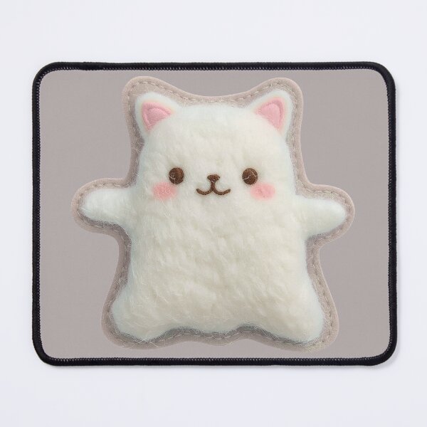 Item preview, Cozy Cat Ghost – Felted Spooky Cute Design designed and sold by JeeFoSnP.