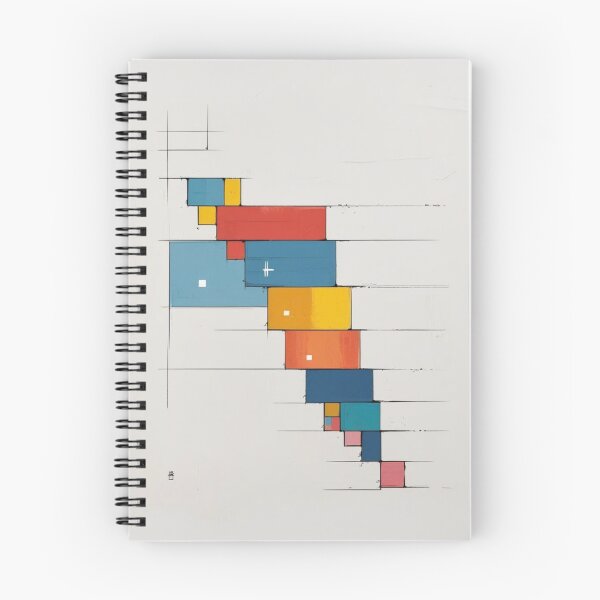 Item preview, Mid Century Abstract Geometric Art -Chromatic Cascade designed and sold by Ace Shark.
