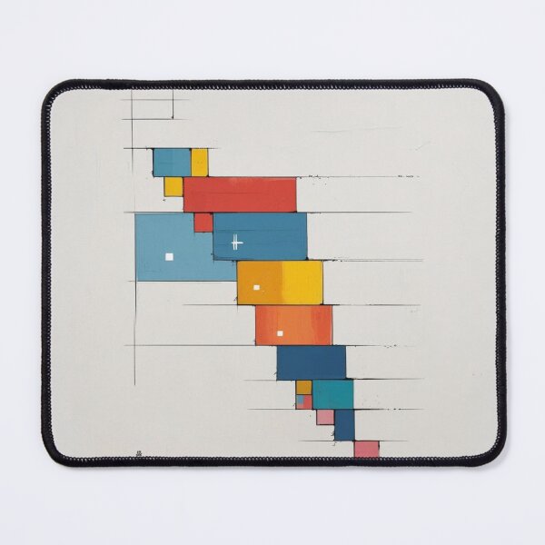 Item preview, Mid Century Abstract Geometric Art -Chromatic Cascade designed and sold by Ace Shark.