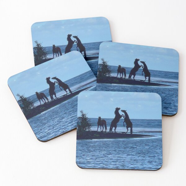 Item preview, Wild Horses on the Beach – Ocean Freedom designed and sold by TrisaThyme.