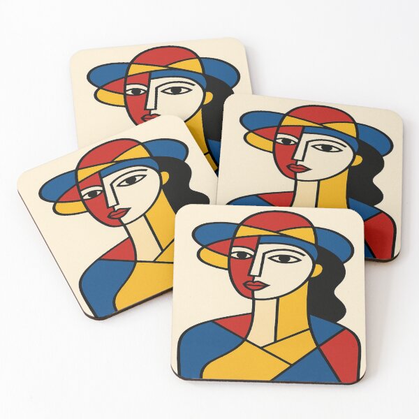 Item preview, Mid Century Abstract Portrait Art -The Bold Stare designed and sold by Ace Shark.