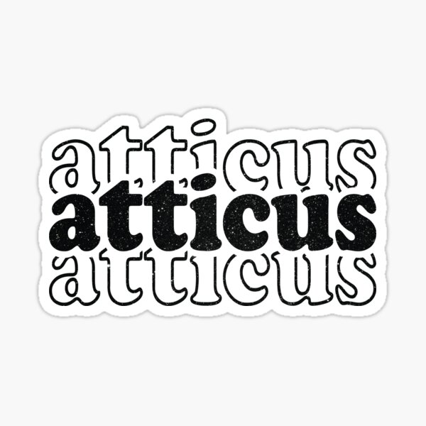 Atticus Name Personalized Sticker
