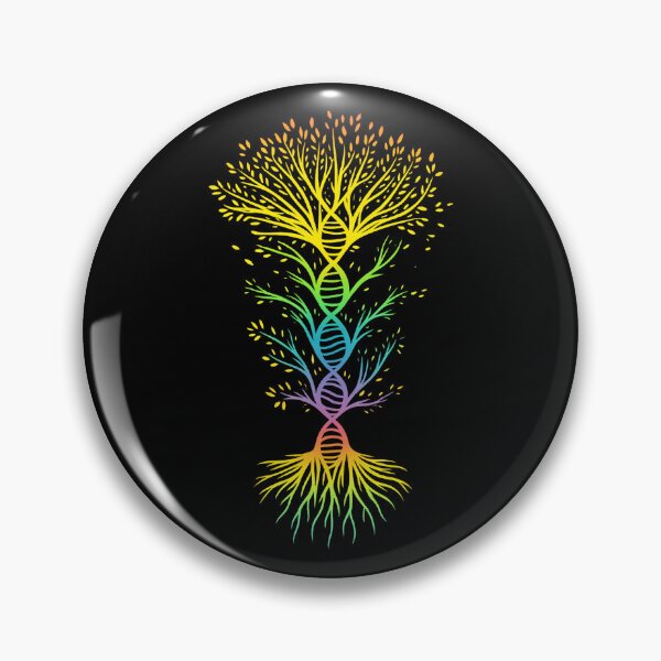 Item preview, Rainbow DNA Tree of Life Design – Science Nature Art Symbol of Growth and Connection designed and sold by DrawHandArt.