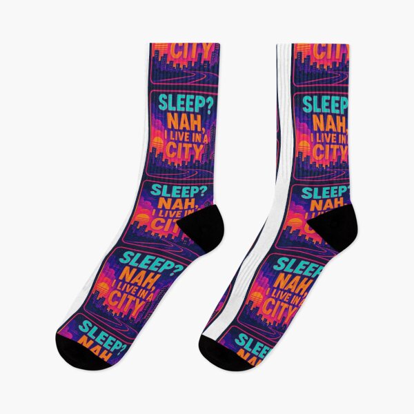 Item preview, "Sleep? Nah, I Live In A City" - Amantes de la Vida Nocturna designed and sold by threeABinks.