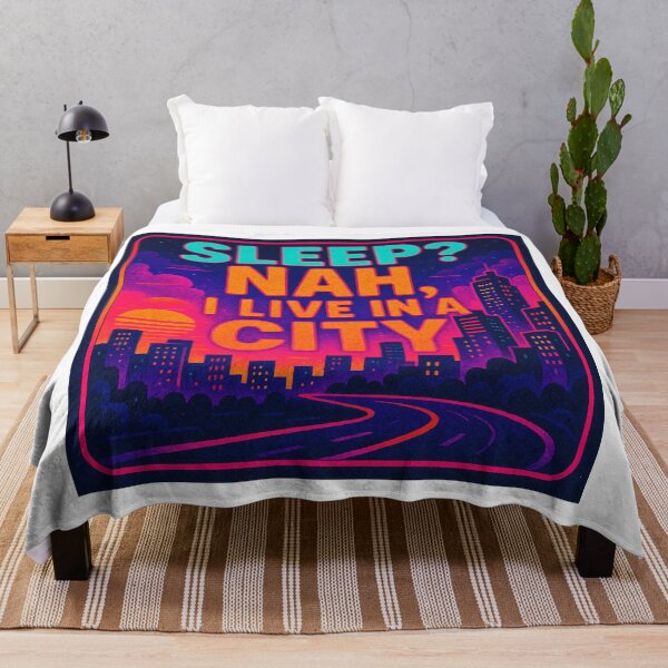 Item preview, "Sleep? Nah, I Live In A City" - Amantes de la Vida Nocturna designed and sold by threeABinks.