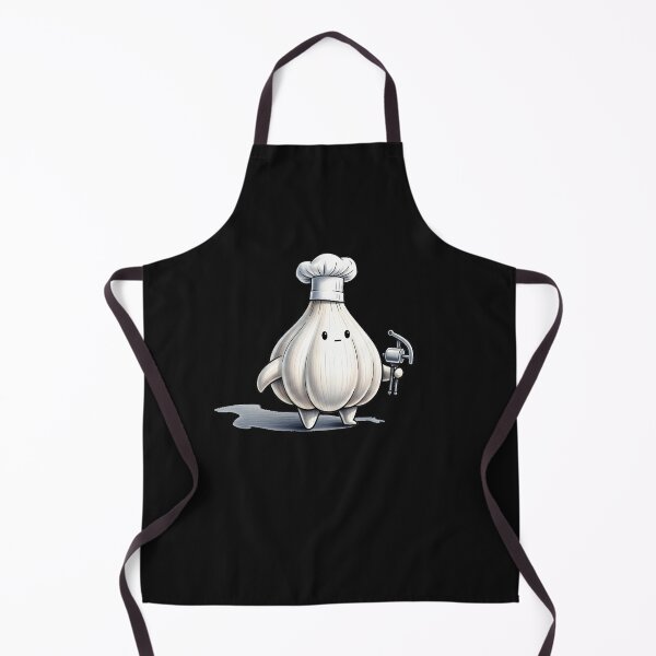 Item preview, Cute Garlic Chef Cartoon – Funny Kawaii Cooking Character with Garlic Press designed and sold by Paulina Vanlife.