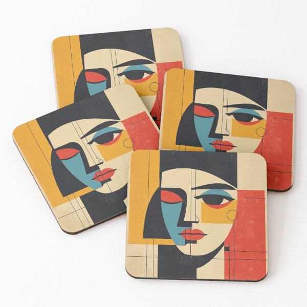 Item preview, Mid Century Abstract Portrait Art -The Silent Observer designed and sold by Ace Shark.