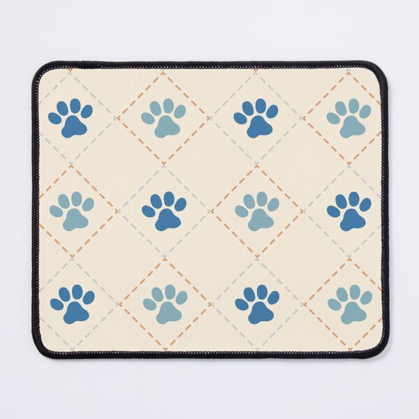 Item preview, Paw Print Harlequin Pattern designed and sold by madeintabbyss.