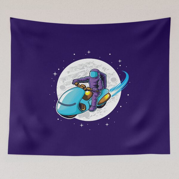 Item preview, Astronaut on a space glider on the moon designed and sold by Joncasmiart.