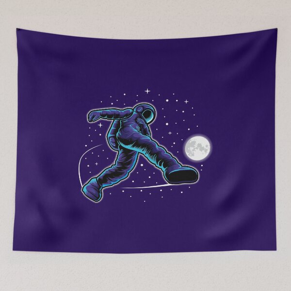 Item preview, Astronaut soccer player in space on the moon designed and sold by Joncasmiart.