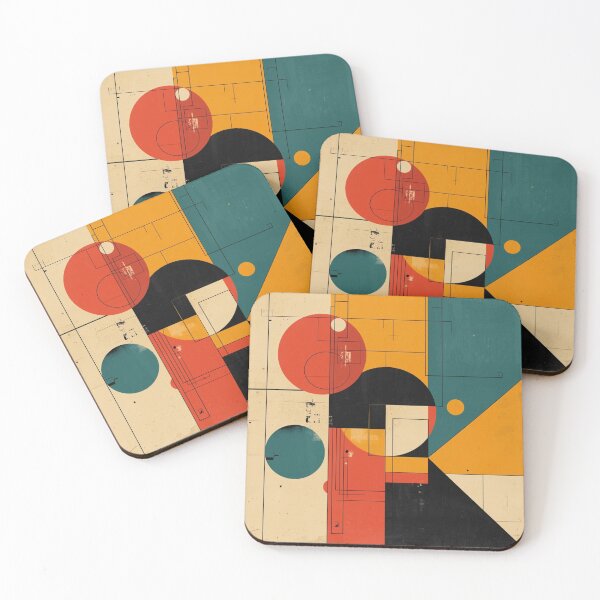 Item preview, Mid Century Abstract Technical Art -System Coordinates  designed and sold by Ace Shark.