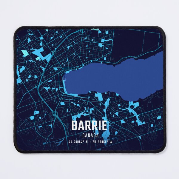 Item preview, Barrie Midnight City Map designed and sold by HomeLivingCo.