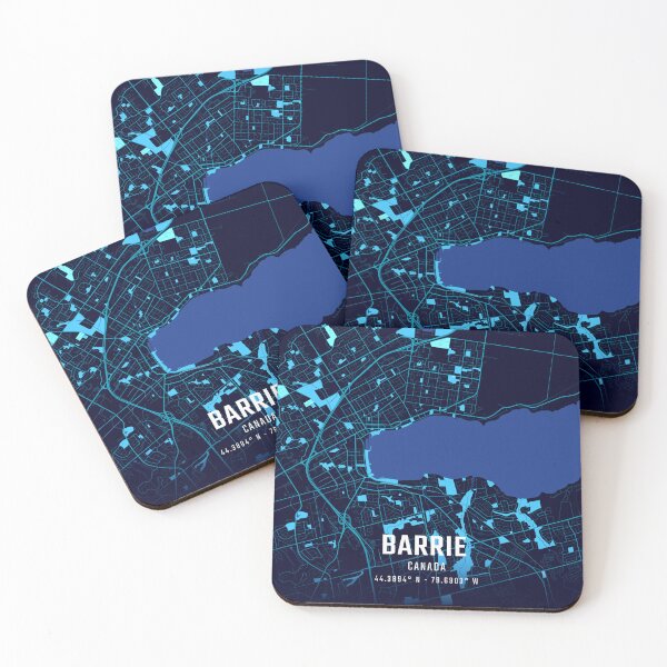 Item preview, Barrie Midnight City Map designed and sold by HomeLivingCo.