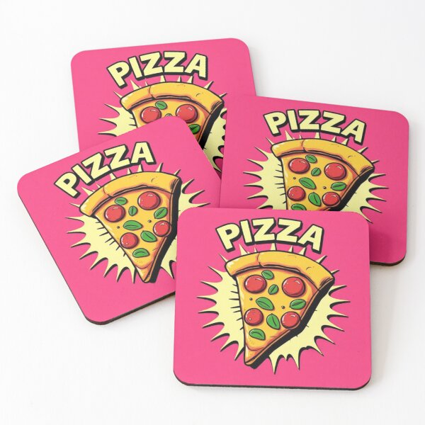 Item preview, Pink Pop Art Slice Of Pizza designed and sold by SaucyFoodTruck.