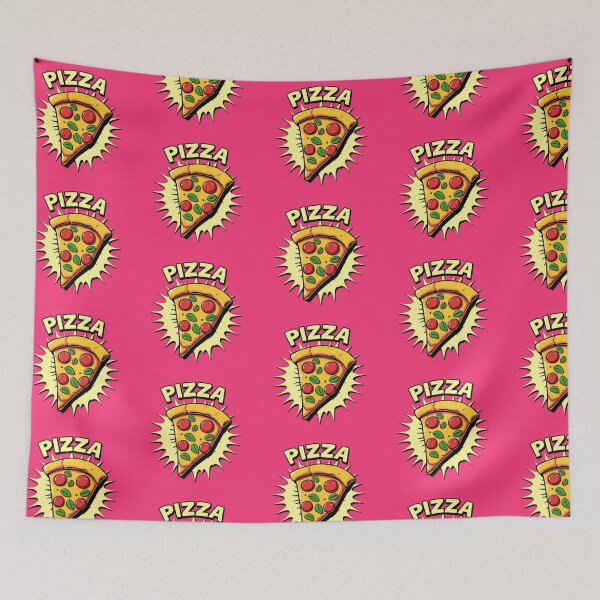 Item preview, Pink Pop Art Slice Of Pizza designed and sold by SaucyFoodTruck.